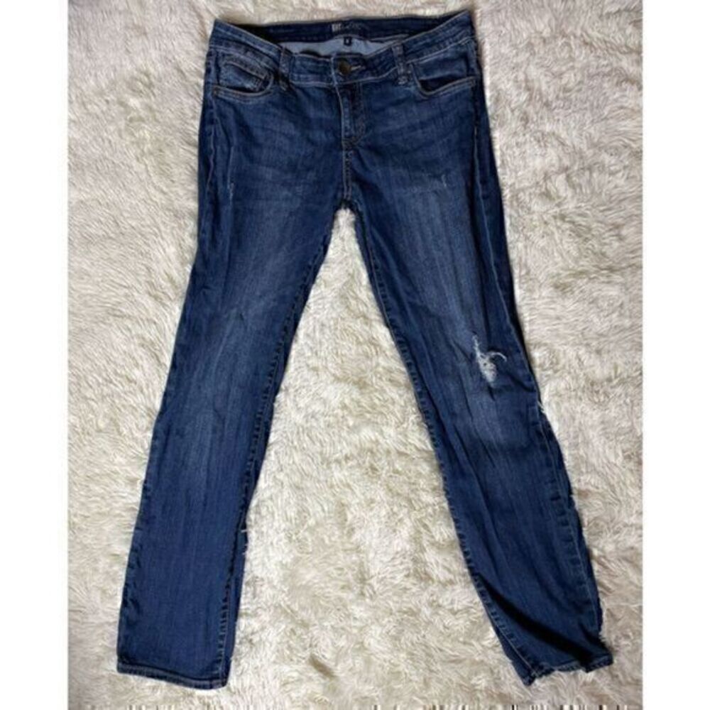 Distressed KUT from the Kloth Straight Leg Jeans Size 8